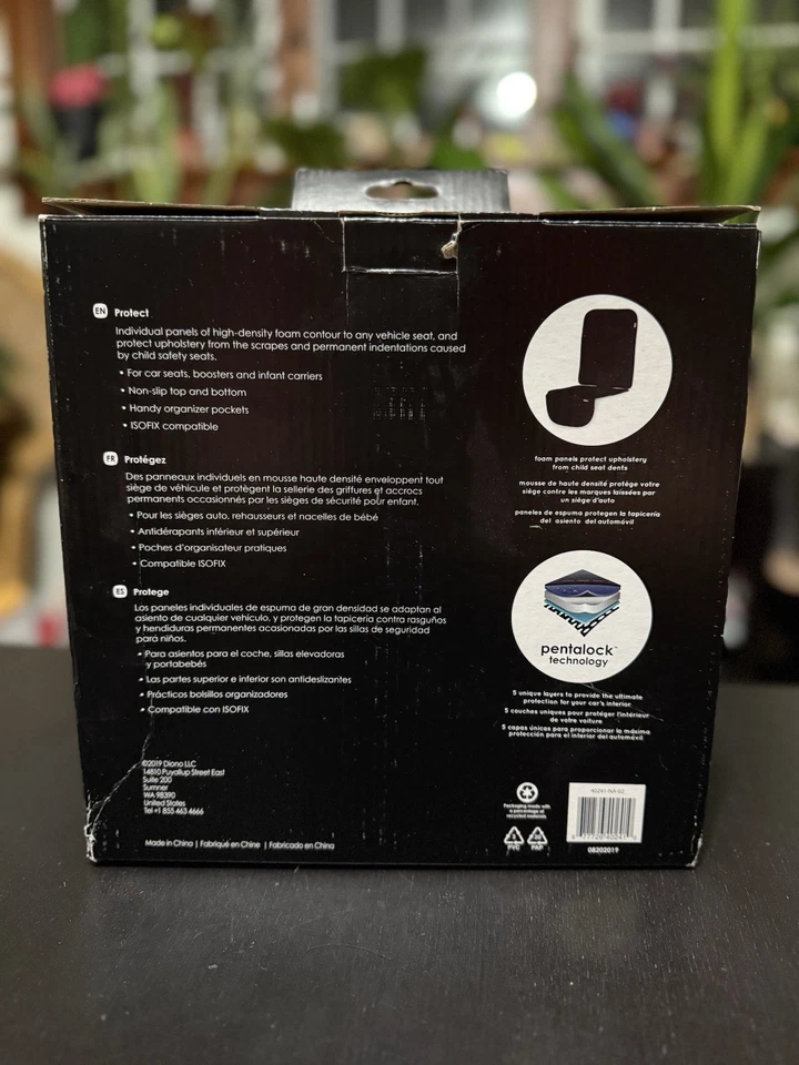 Diono Ultra Mat® Car Seat Protector in Black. - Image 2 of 3