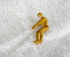 VINTAGE REDLINE HOT WHEELS ERA RUMBLERS MOTORCYCLE RIDER TAN / BUTTERSCOTCH M/NM