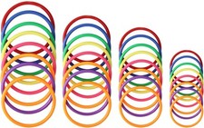 32pcs Plastic Ring Toss Game Set Rings for Kids Outdoor 32 pcs