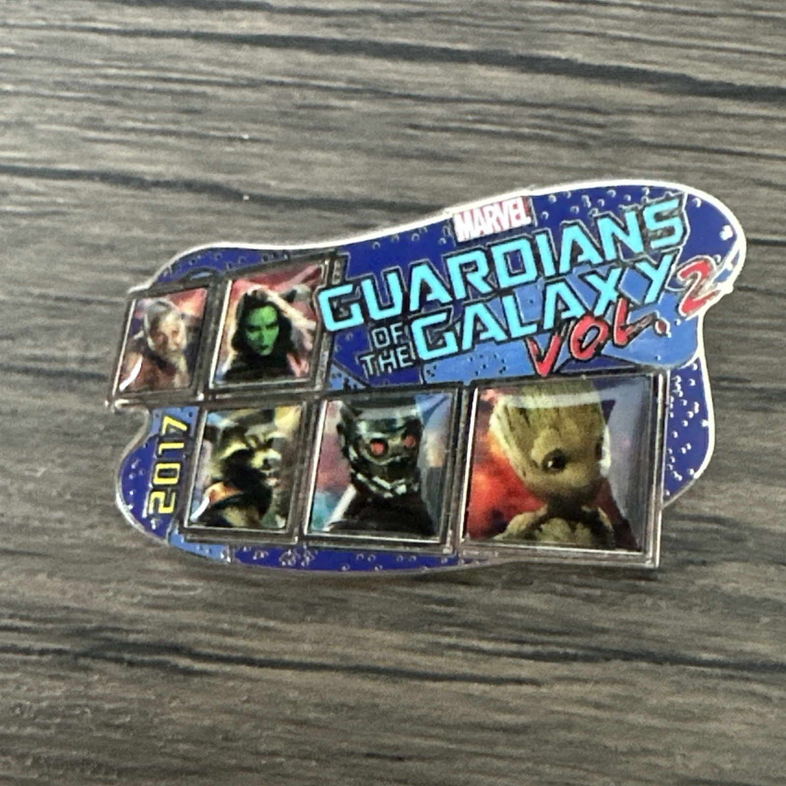 Disney Marvel Guardians of the Galaxy Vol. 2 Character Collage Pin LR 2017