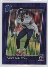 2021 Panini Donruss Optic Rated Rookie Purple Shock Prizm Caleb Farley #249 0h3t