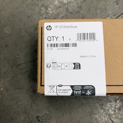 HP 125 kabelgebundene Maus - mit einfacher Plug & Play USB-Konnektivität