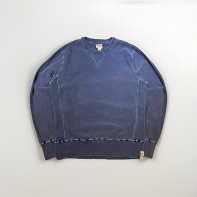 Todd Snyder Sweatshirt Mens M  Blue Crewneck French Terry Washed Fade Sportswear