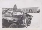 WW2 Camp Polk LA Soldier Willys Jeep Provost Marshal 1942 - Original Photo
