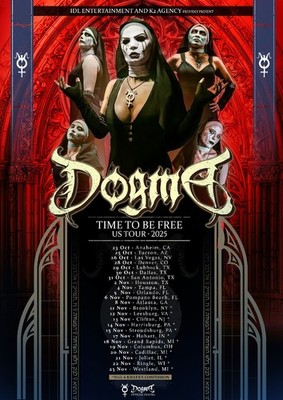 Dogma Time To Be Free US Tour 2025 poster