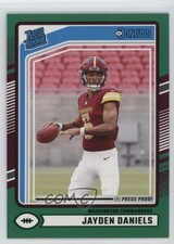 2024 Panini Donruss Rated Rookie Green Press Proof Jayden Daniels #389 1e9u