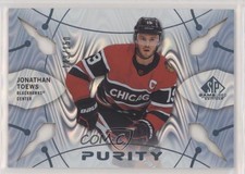 2022-23 Upper Deck SP Game Used Purity Platinum 143/150 Jonathan Toews #P-9 1a3v