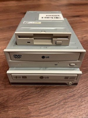 TEAC FD-235HF Diskettenlaufwerk + 2x LG DVD Laufwerke GSA-4082B / GDR-8162B IDE