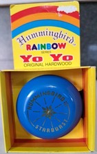 Hummingbird Yo Yo Rainbow Series Vtg '87 NOS Hardwood Original Package Unpunched