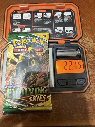 (HEAVY)🔥 22.15g Pokémon TCG Cards Evolving Skies Booster Pack Factory Sealed ✅