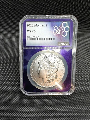NGC MS70 2025 Morgan Silver Dollar Full 1oz .999 Fine Silver US Mint Graded Slab