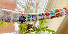 Retro Holiday Stickers Off The Roll: Christmas, Valentine's Day, and Winter Fun 