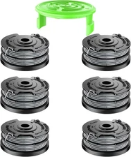 7 Pcs Dual Line String Trimmers Spools Compatible with 6 Spools+1 Cap 