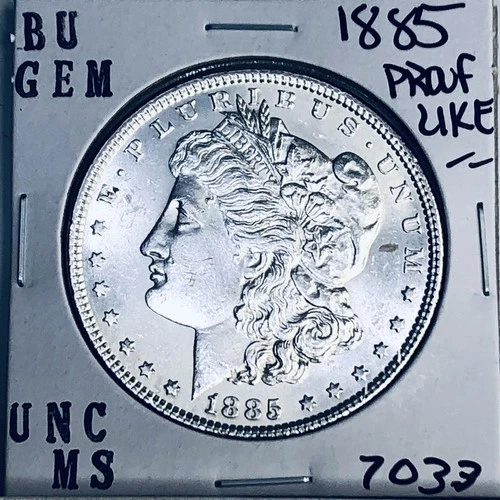 1885 BU GEM MORGAN SILVER DOLLAR UNC MS+++ U.S. MINT RARE COIN 7033