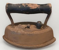 Cast Iron Door Stop Rustic Antique Decor Farmhouse Heavily Rusted Black Handle