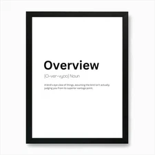 Overview Definition Meaning 1 Art P Framed Wall Art Poster Canvas Print Picture