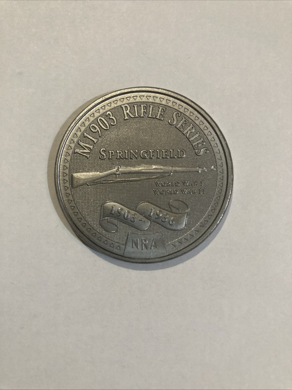 TOKEN-MEDAL-M1903 SPRINGFIELD RIFLE-NATIONAL RIFLE ASSOCIATION