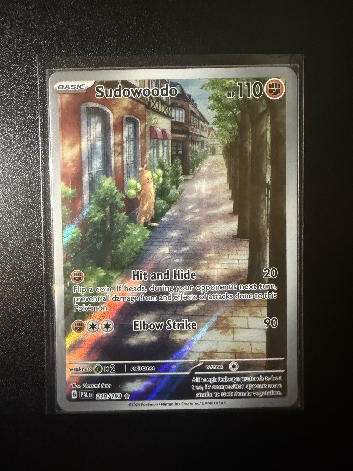 Pokémon TCG SV Paldea Evolved Sudowoodo IR 219/193 - NM Pack Fresh