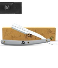Durable Cut Throat Razor, Shavette, Plastic Handle, Barber Straight Razor, Grey✅