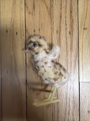 Vtg 5  1960s Steiff Baby Spotted Chick Swivel Head Bird Chicken Easter Spring