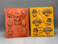 Lot 2 Sugar Skull Chocolate Molds Day of the Dead w Mexican Sugar Skull Recipe