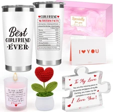 Elegant Gift Set for Girlfriend - Tumbler & Anniversary Presents