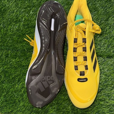 Adidas Icon 7 Metal Baseball Cleats Mens Shoes Yellow Black GX5834‎ Size 14 Adidas Icon 7 Metal Baseball Cleats Shoes Yellow/Brown Men  main image 4