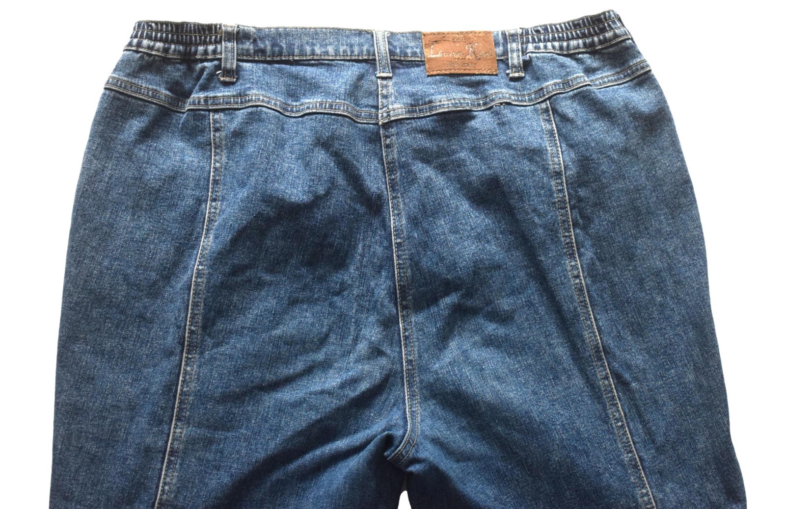 Womens Vintage Jeans 80s 90s Three Quarter Retro Boho Indie 16 image 3