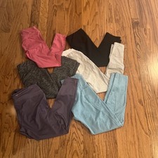 Lot of 6 Women Athletic Gym Yoga Running Legg...