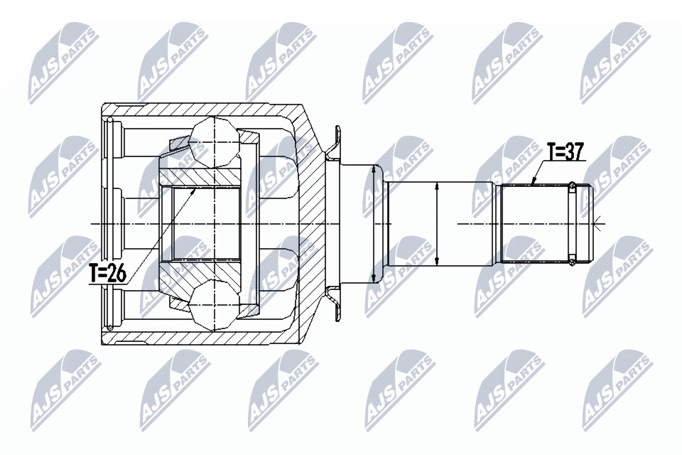 NPW-ME-057 NTY Joint Kit, drive shaft for MERCEDES-BENZ - Image 8