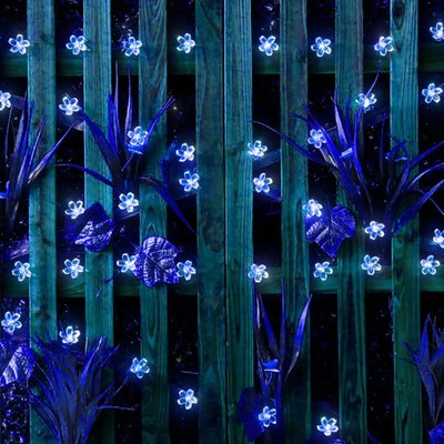 Solar Lichterkette Blumen LED Gartendekoration 20m IP65 Wasserdicht Dimmbar
