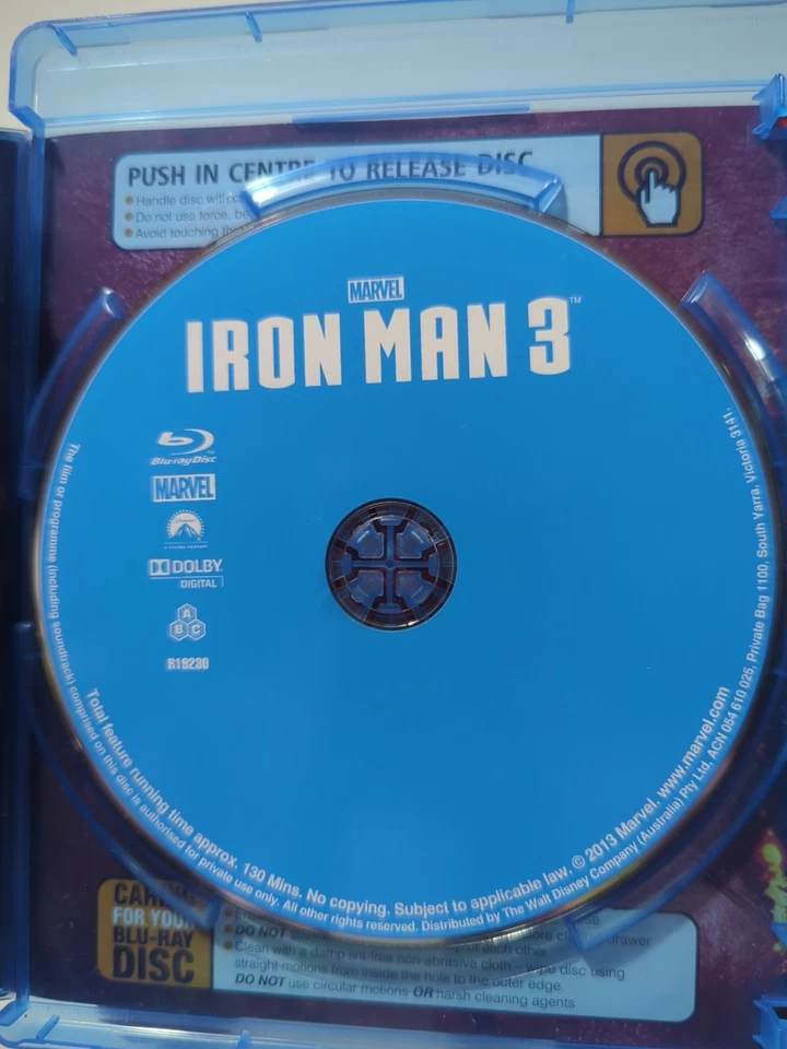 Iron Man 3 3D + 2D Blu-ray (Blu-ray 2013) All Regions Robert Downey Jr - image 4 of 4