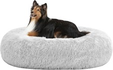 Luxuri&ouml;ses Rundes Hundebett f&uuml;r Komfort und Sicherheit, Waschbar, 80 cm &Oslash;