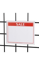 SSWBasics Slatwall Holder Acrylic Flush Mount Sign Holder, 5 1/2"W x 7"H