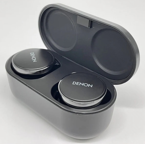 Denon PerL Pro AH-C15PL Wireless Earbuds Noise Canceling Bluetooth Black Used