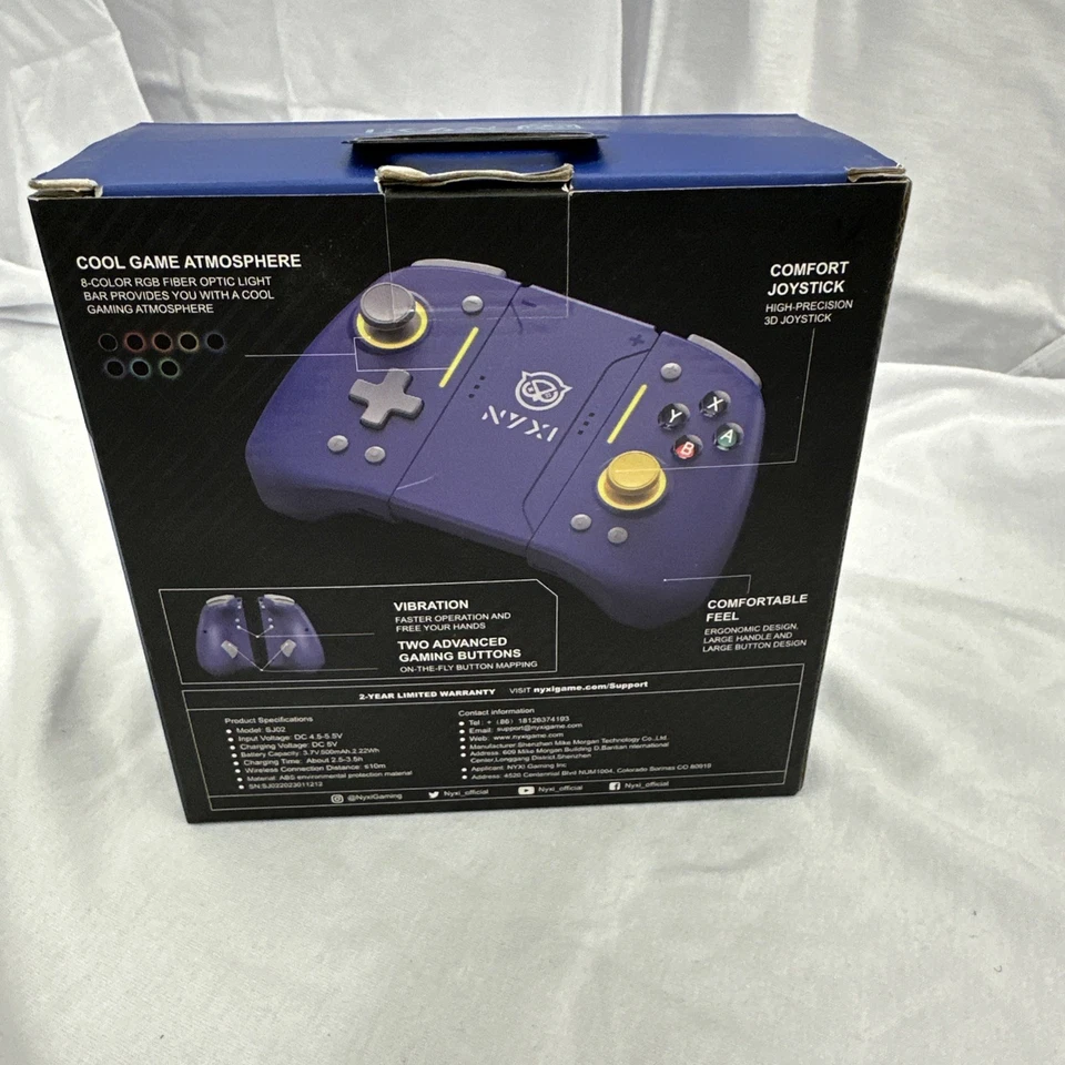 NYXI Hyperion Wireless LED Controller for Nintendo Switch/Lite/Oled - Purple - Image 3 of 4