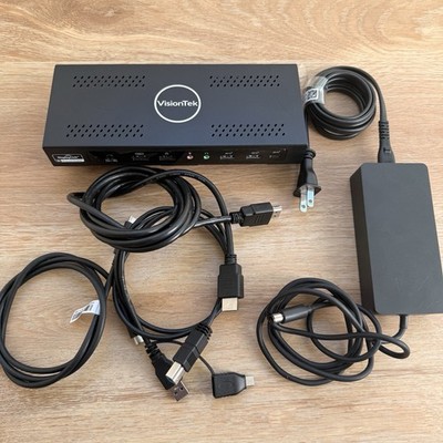 VisionTek VT4900 Dock KVM Docking Station USB-C 901406 Excellent Condition