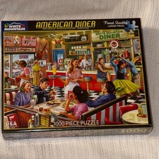 White Mountain American Diner Puzzle - Vibrant Retro Scene NEW Sealed