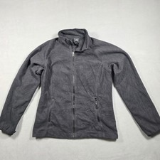 North Face Fleece Jacket Womens Medium Black TKA 100 Full Zip Solid