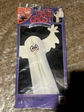 Vintage Halloween Hanging Ghost Eureka Honeycomb Tissue Paper Magic Group Hills