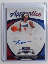 Terance Mann 21-22 Chronicles Apprentice Signatures Blue Auto /75 ✍️