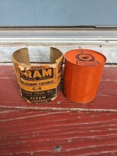 Vintage Fram Oil Filter Cartridge 1940s C-4 Nos Vintage Fram Oil Filter Cartridge 1940s C-4 Nos