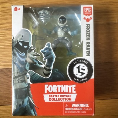 NEW  Fortnite Epic Games FROZEN RAVEN Figure Battle Royale Lootcrate Exclusive