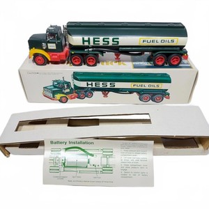 1977 Hess Toy Tanker Truck - With Box and Battery Insert - Lights Non-functional