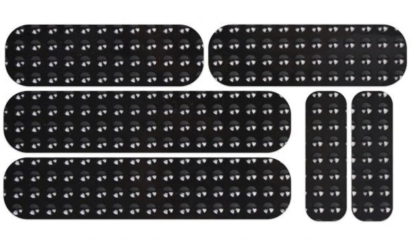 Eazi-Grip Evo Series Tank Grips - Pair | Black | Mini Strips