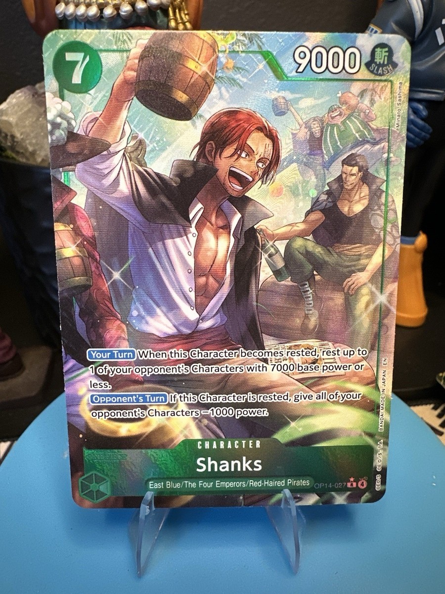 Shanks (Alternate Art) OP14-027 The Azure Sea's Seven Foil | eBay