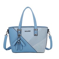 Gallantry, Damentasche Mit Schleife Und Grafischem Muster, Blau