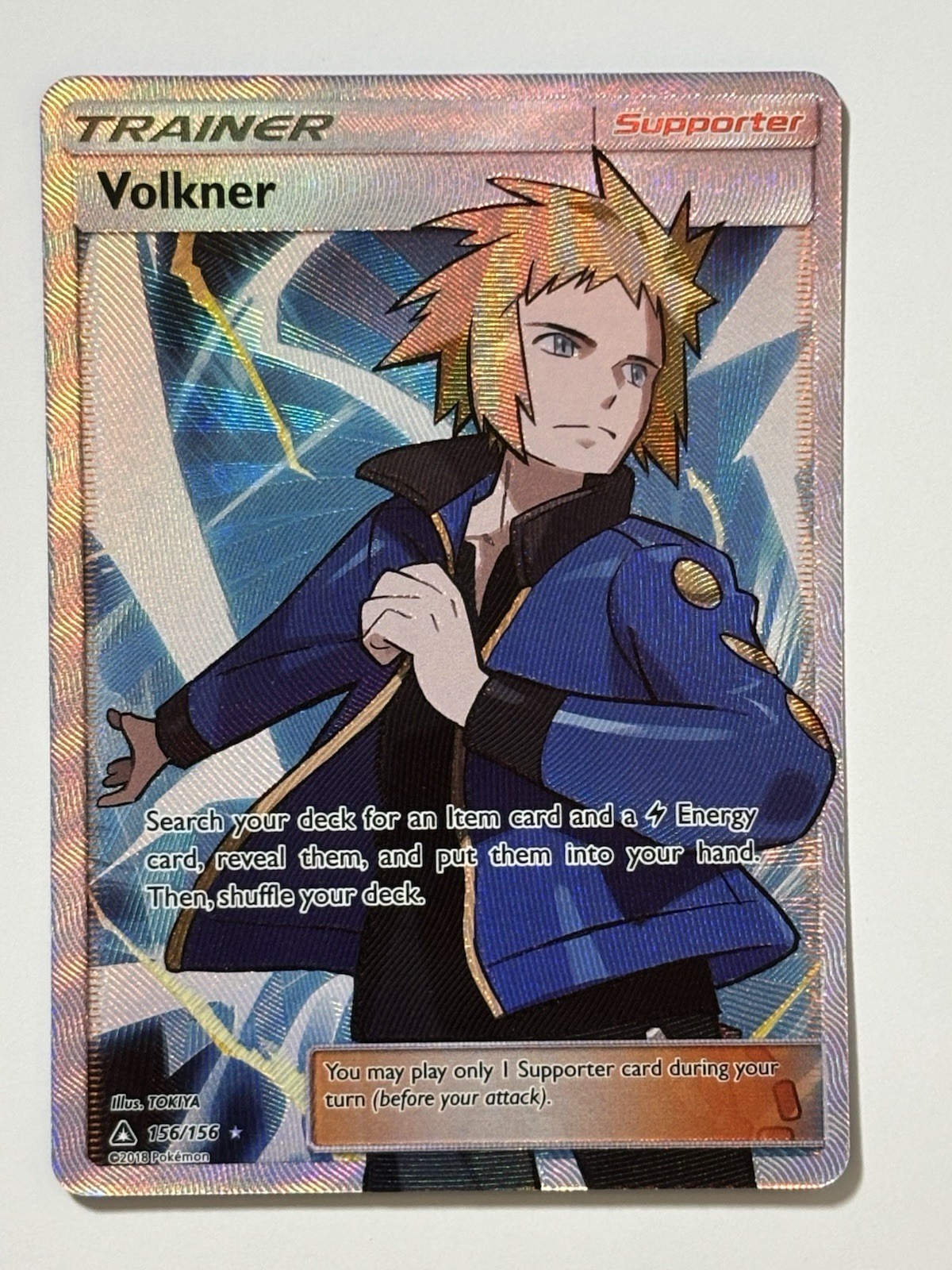 Volkner (Full Art) 156/156 Sm-Ultra Prism Holo