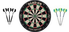 Viper Bristle Dartboard  Black Steel Tips  Prism Steel Tip Set