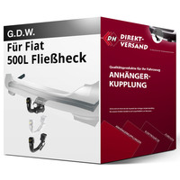 AnhäNgerkupplung Abnehmbar für Fiat 500L FließHeck 09.2012-05.2017 Neu